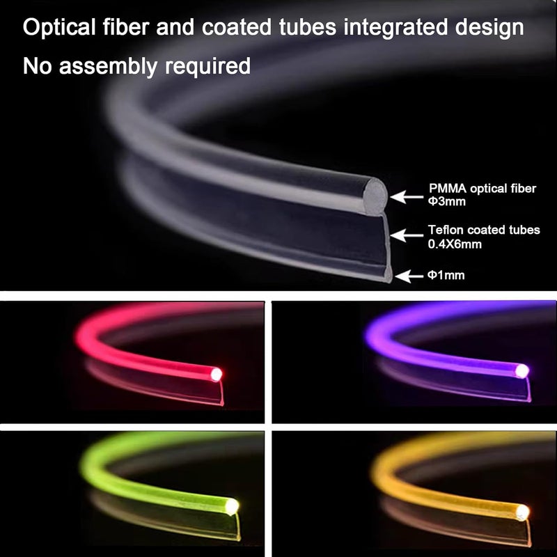 WEBUPAR Car LED Lights Interior Light, 10 in 1 Car Ambient Lighting Kits with 315in Fiber Optic, APP Control, Car Accessories Multicolor RGB Neon Car LED Strip Lights with Music Sync Mode and DIY Mode - Image 2